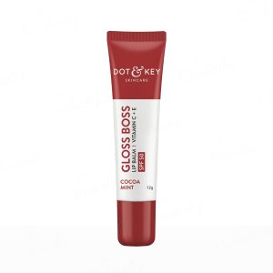 Dot & Key Vitamin C + E Gloss Boss Tinted Lip Balm SPF 50 (Cocoa Mint)